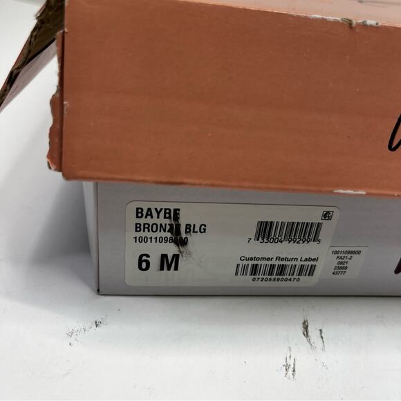 Wild Pair Baybe bling sock booties bronze - 6 - Picture 11 of 12